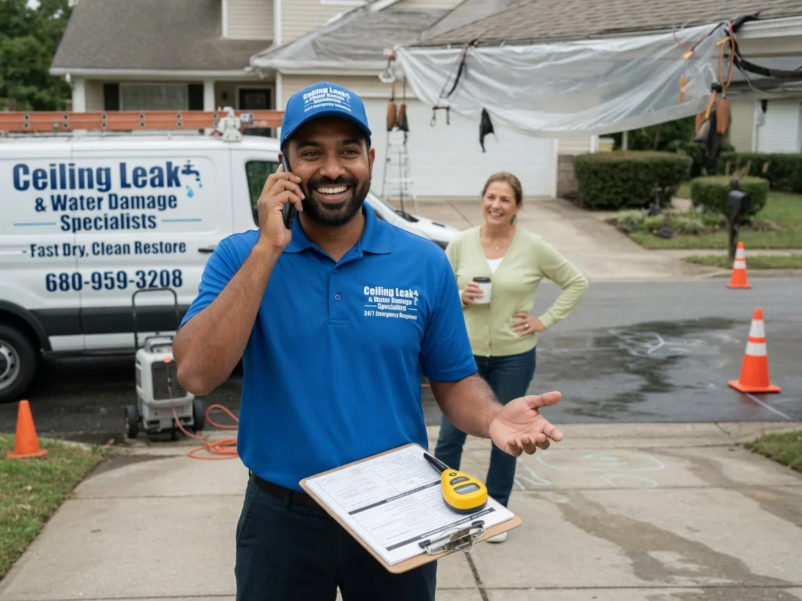 Ceiling Leak Cleanup Keene, TX FAQs